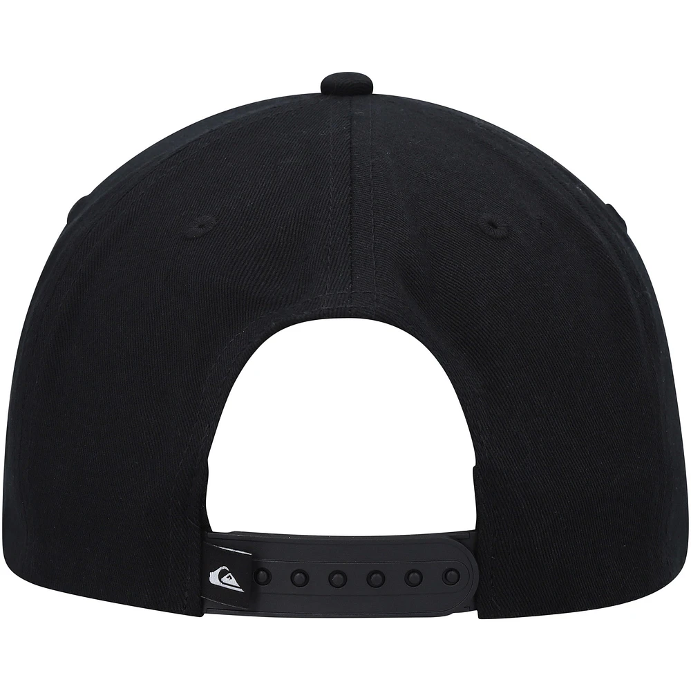 Men's Quiksilver Black Fortune Snapback Hat