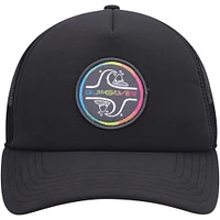 Men's Quiksilver Black Groundswell Trucker Snapback Hat