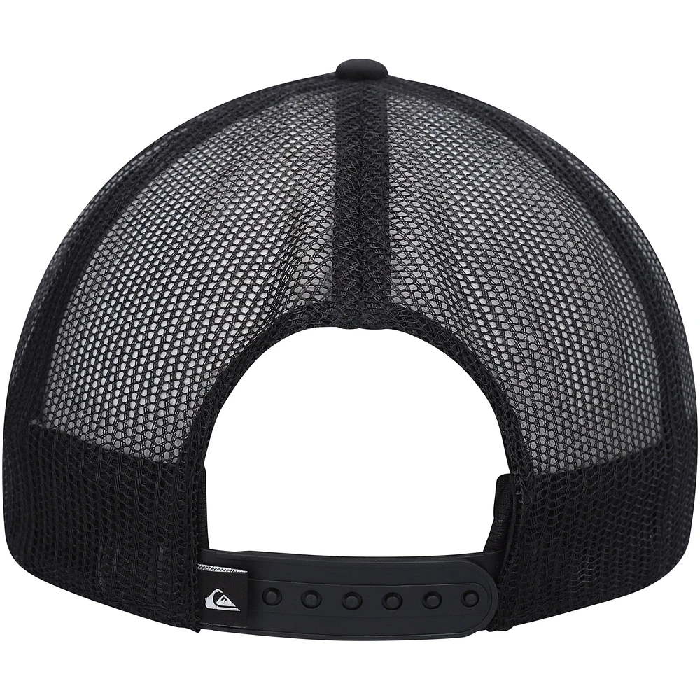 Men's Quiksilver Black Groundswell Trucker Snapback Hat