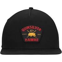 Men's Quiksilver Black Hawaii Tapa Plains Snapback Hat