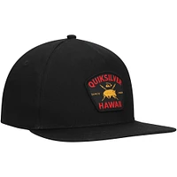 Men's Quiksilver Black Hawaii Tapa Plains Snapback Hat