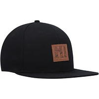 Men's Quiksilver Black Hi Island Snapback Hat