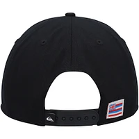 Men's Quiksilver Black Hi Island Snapback Hat