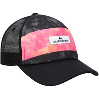 Men's Quiksilver Black Pidgeon Chicken Trucker Snapback Hat