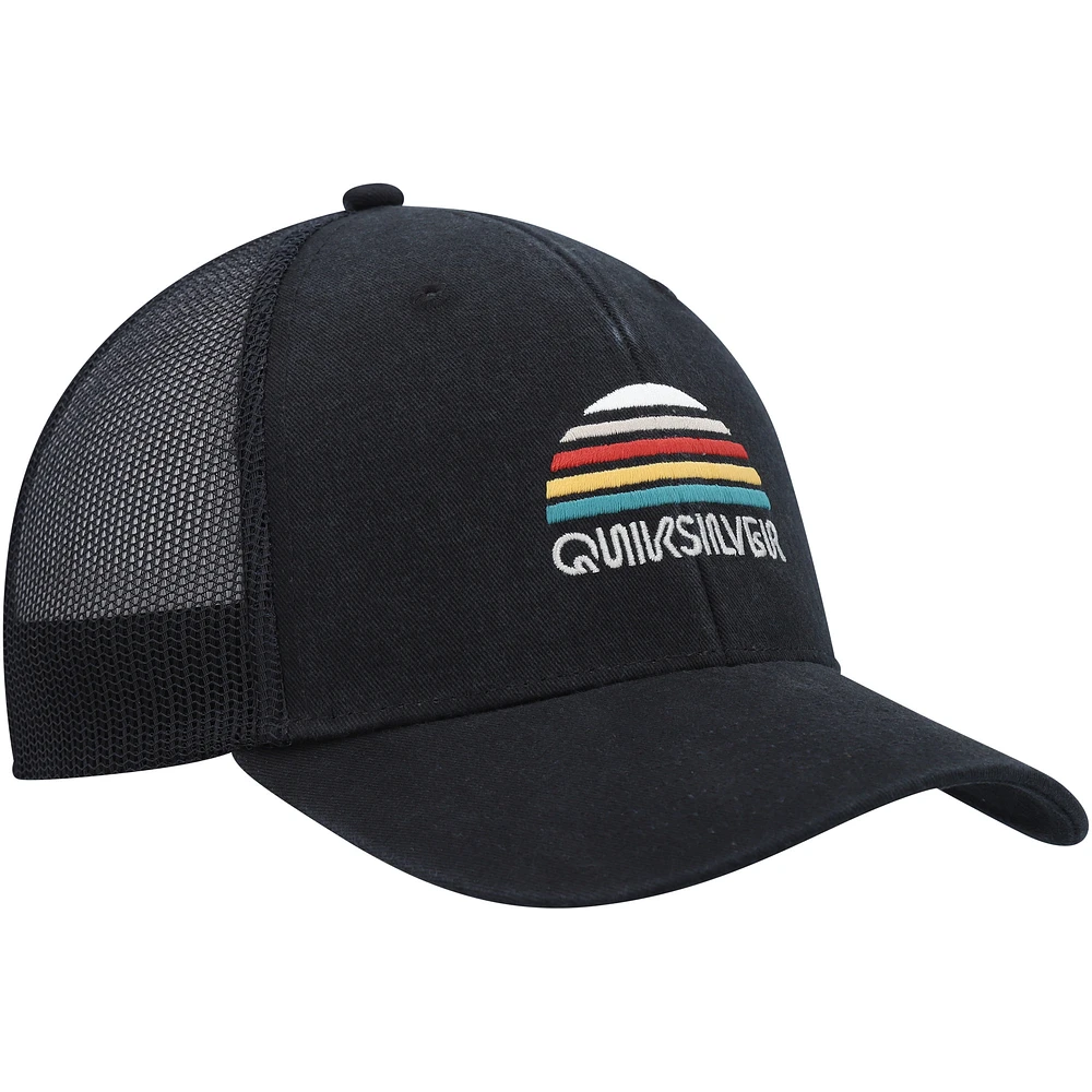 Men's Quiksilver Black Stringer Snapback Hat