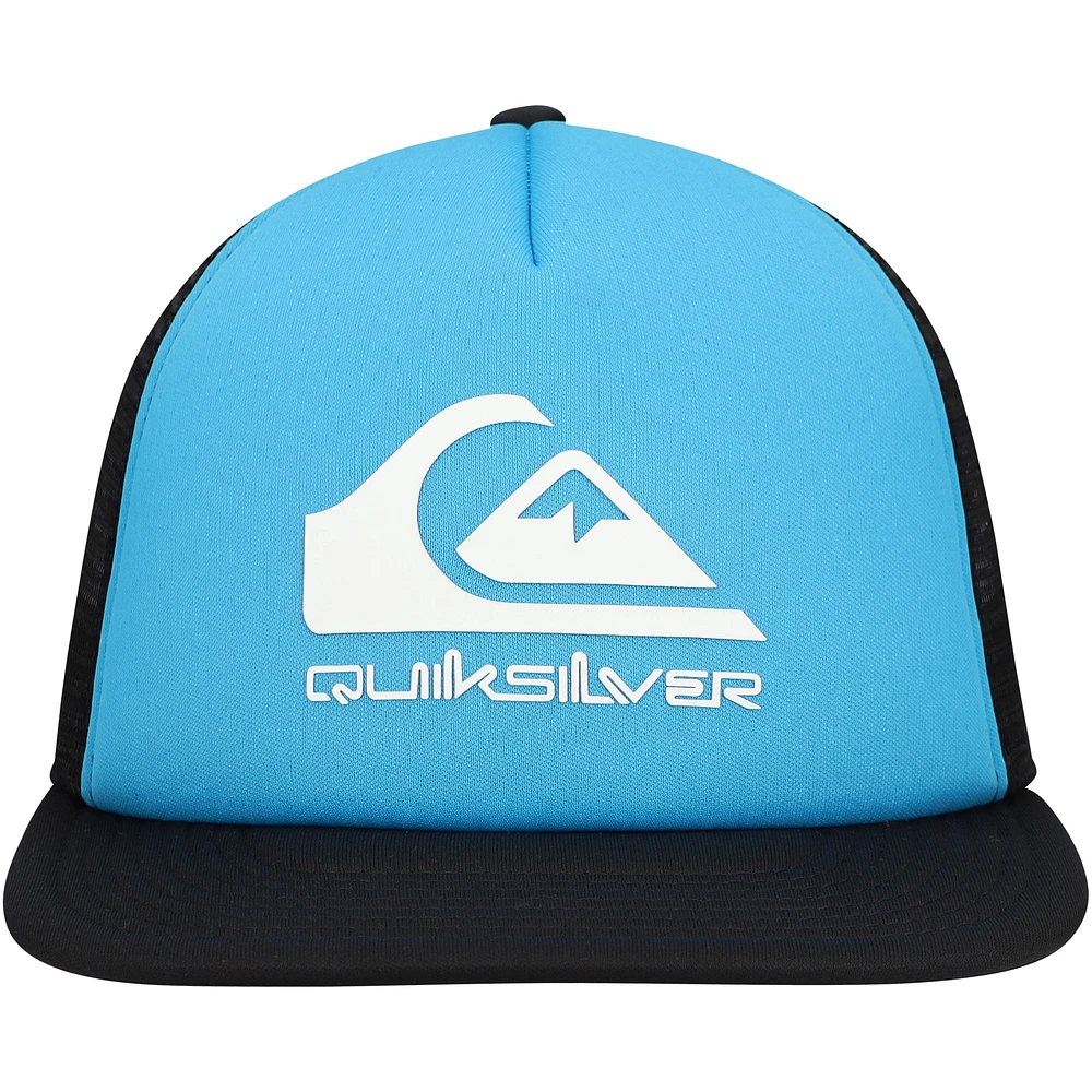 Men's Quiksilver Blue/Black Foamslayer Trucker Snapback Hat