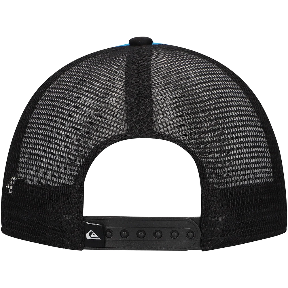 Men's Quiksilver Blue/Black Foamslayer Trucker Snapback Hat
