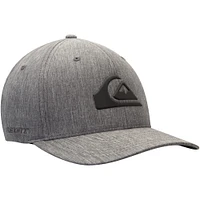 Men's Quiksilver Heathered Black Amped Up Flex Fit Hat