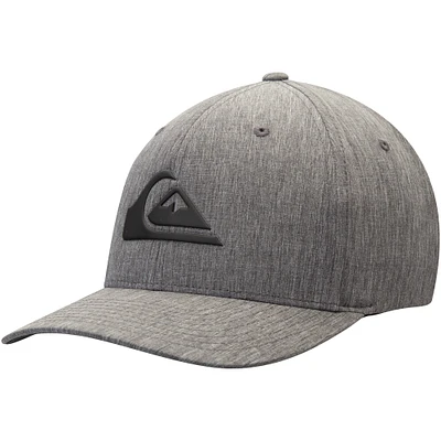 Men's Quiksilver Heathered Black Amped Up Flex Fit Hat