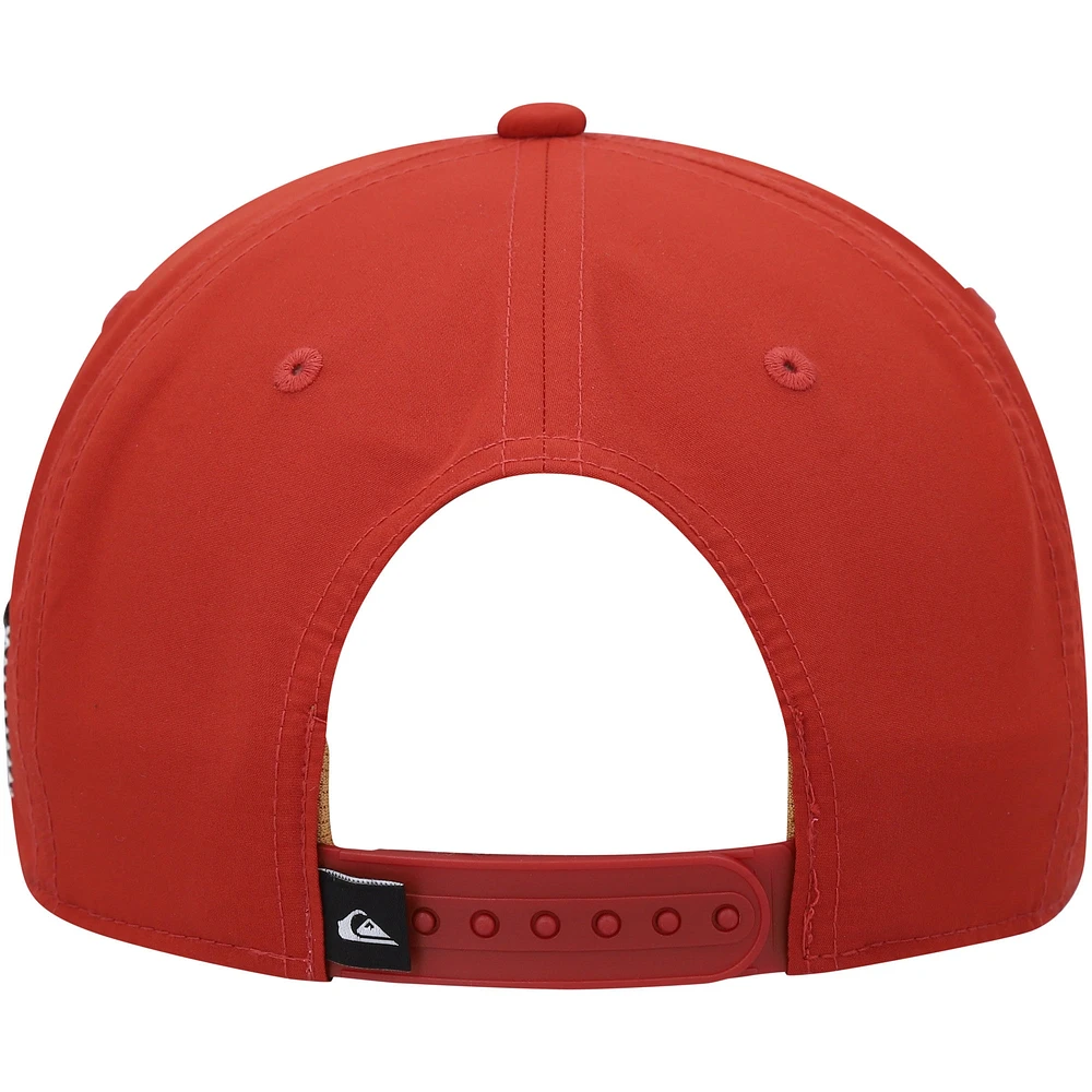 Men's Quiksilver Red Tride Snapback Hat