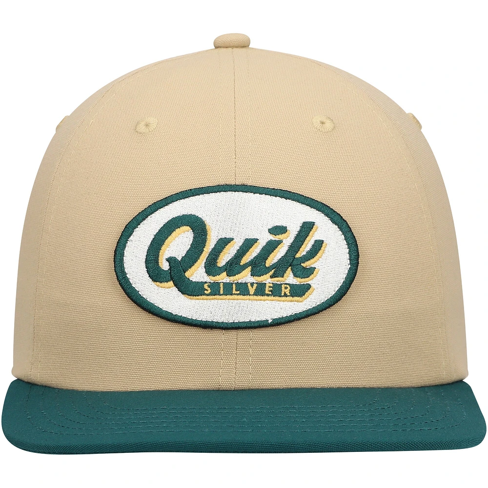 Men's Quiksilver Tan/Green Field Posture Adjustable Hat