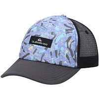 Youth Quiksilver Lavender/Navy Pidgeon Coop Trucker Snapback Hat