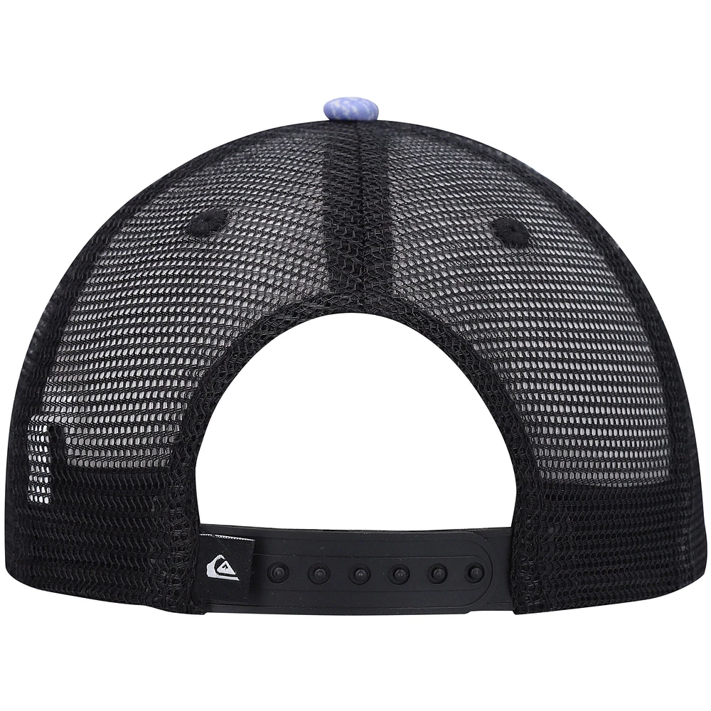 Youth Quiksilver Lavender/Navy Pidgeon Coop Trucker Snapback Hat