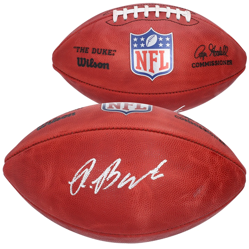 Ballon de football professionnel Wilson Duke dédicacé par Rashod Bateman Baltimore Ravens