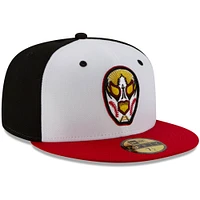 Men's New Era White/Red Luchadores de Reading Copa la Diversion 59FIFTY Fitted Hat