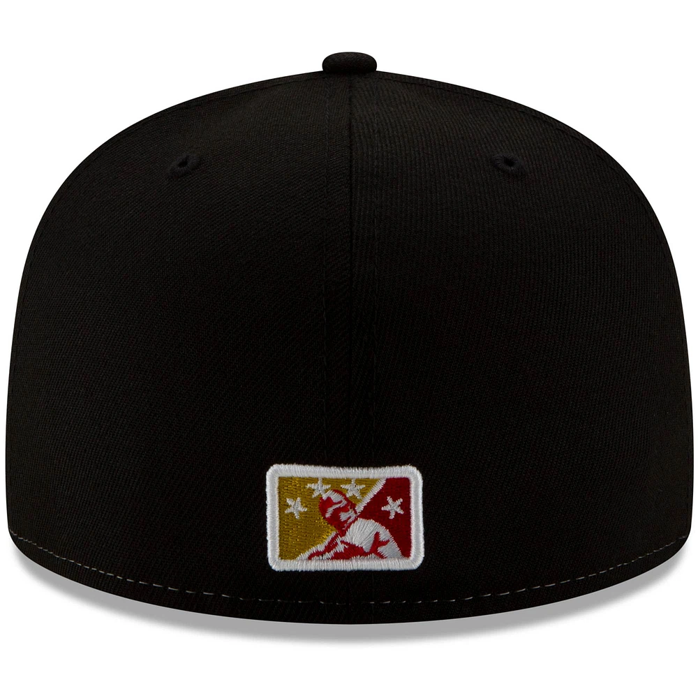 Men's New Era White/Red Luchadores de Reading Copa la Diversion 59FIFTY Fitted Hat