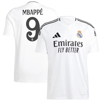 Men's adidas  Kylian Mbappé White Real Madrid 2024/25 Home Replica Player Jersey