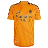 Men's adidas Vini Jr. Orange Real Madrid 2024/25 Away Authentic Jersey