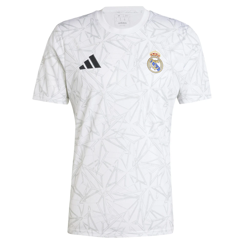 Men's adidas White Real Madrid 2024/25 Pre-Match Top