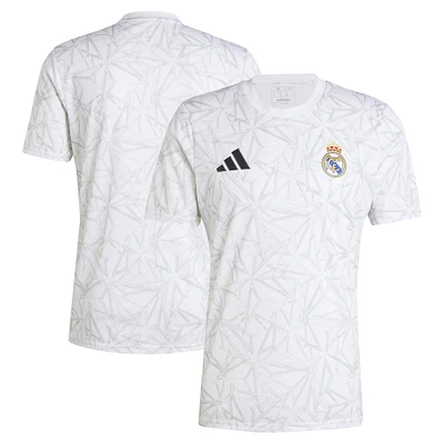 Haut d'avant-match adidas Real Madrid 2024/25 homme blanc