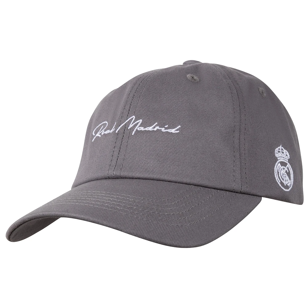 Men's Sport Design Sweden Gray Real Madrid Dad Adjustable Hat