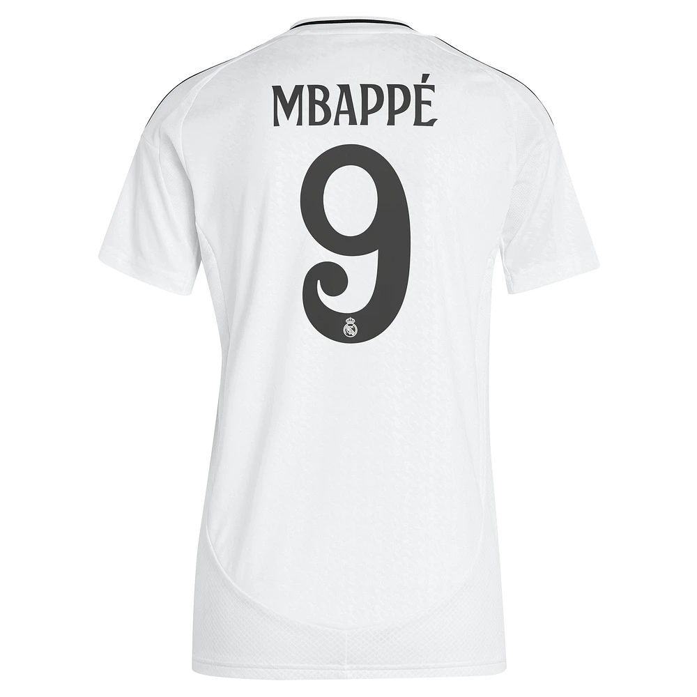 Women's adidas  Kylian Mbappé White Real Madrid 2024/25 Home Replica Player Jersey