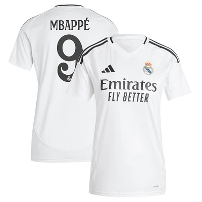Women's adidas  Kylian Mbappé White Real Madrid 2024/25 Home Replica Player Jersey