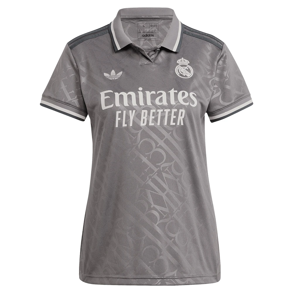 Women's adidas Originals Jude Bellingham Charcoal Real Madrid 2024/25 Third Replica Player Jersey