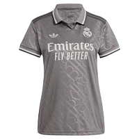 Women's adidas Originals Jude Bellingham Charcoal Real Madrid 2024/25 Third Replica Player Jersey