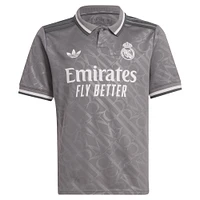 Youth adidas Originals Vini Jr. Charcoal Real Madrid 2024/25 Third Replica Player Jersey