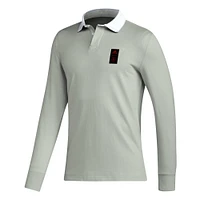 Men's adidas 2023 Player Gray Real Salt Lake Travel Long Sleeve Polo