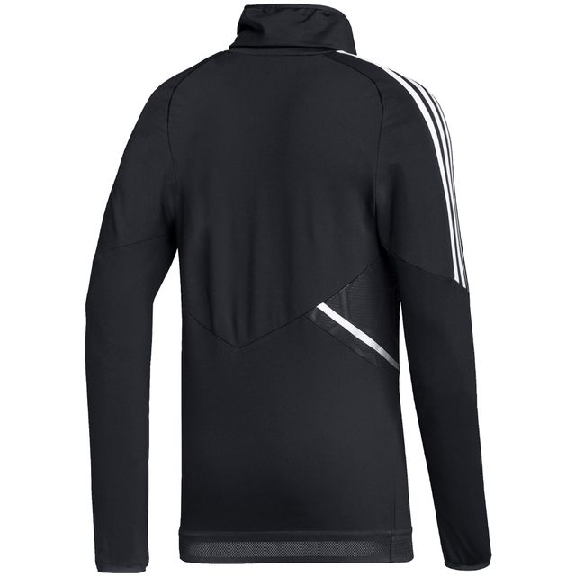 Haut d'échauffement raglan Real Salt Lake AEROREADY adidas noir/gris pour homme