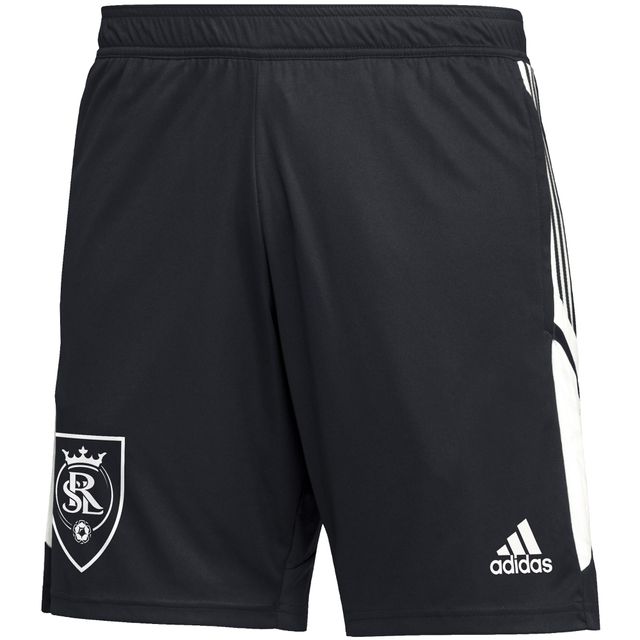 Short adidas Real Salt Lake Soccer Entraînement AEROREADY pour hommes, noir/blanc