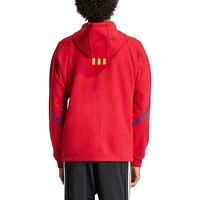 Men's adidas Red Real Salt Lake 2024 Anthem Travel Raglan Sleeve Full-Zip Jacket