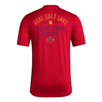 Men's adidas Red Real Salt Lake AEROREADY Local Stoic T-Shirt
