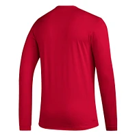 Men's adidas Red Real Salt Lake Icon AEROREADY Long Sleeve T-Shirt