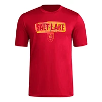 Men's adidas Red Real Salt Lake Local Pop AEROREADY T-Shirt