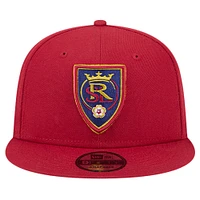 Men's New Era Red Real Salt Lake 2024 Jersey Hook 9FIFTY Snapback Hat