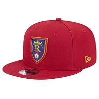Men's New Era Red Real Salt Lake 2024 Jersey Hook 9FIFTY Snapback Hat