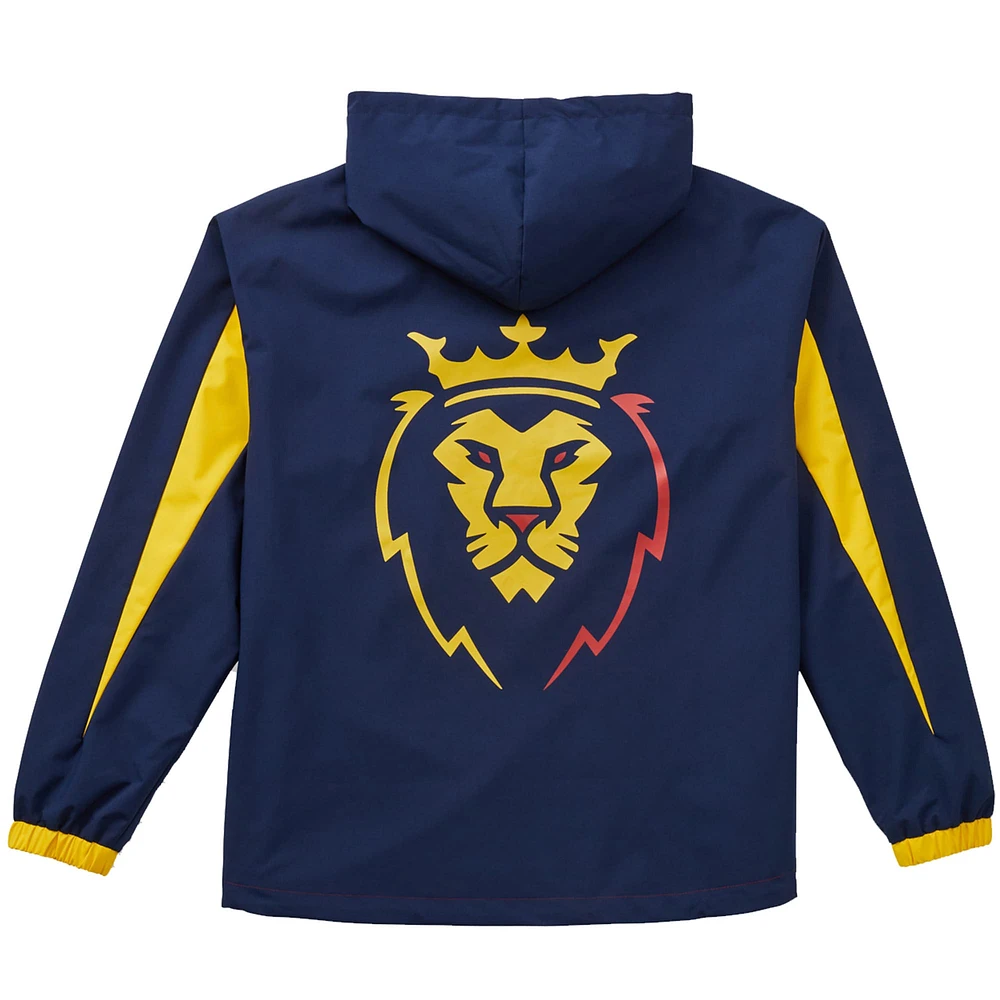 Unisex Live Breathe Futbol Blue Real Salt Lake Tekker Half-Zip Anorak Jacket