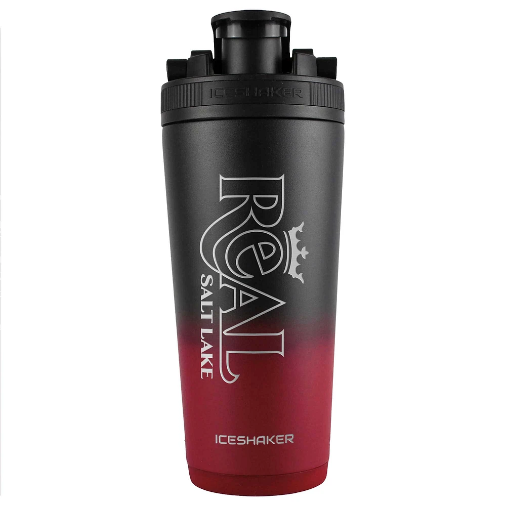 WinCraft Véritable lac salé 26oz. Bouteille mélangeur à shaker à glace en acier inoxydable Ombre
