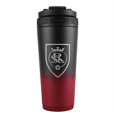 WinCraft Véritable lac salé 26oz. Bouteille mélangeur à shaker à glace en acier inoxydable Ombre