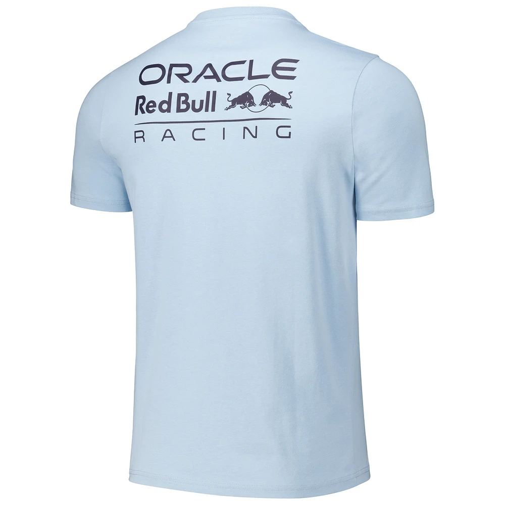 Men's  Light Blue Red Bull Racing Color Logo T-Shirt