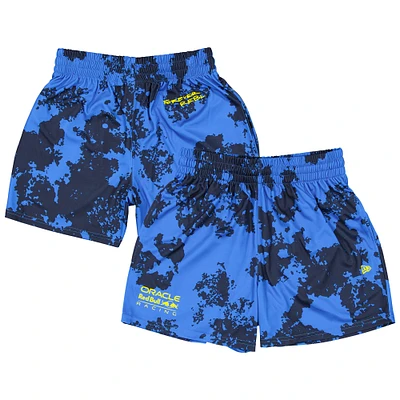 Short de football New Era bleu Red Bull Racing Graphic pour homme