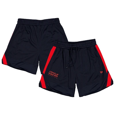 Short de basket-ball en maille bleu marine Red Bull Racing New Era pour homme