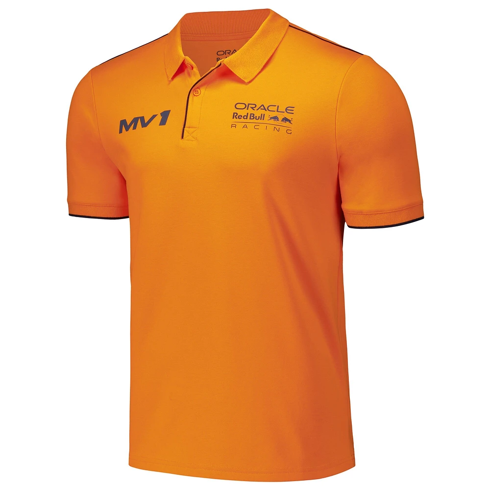 Unisex Max Verstappen Orange Red Bull Racing Driver Tri-Blend Polo