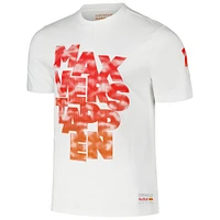 T-shirt unisexe Max Verstappen blanc Red Bull Racing Expression Driver