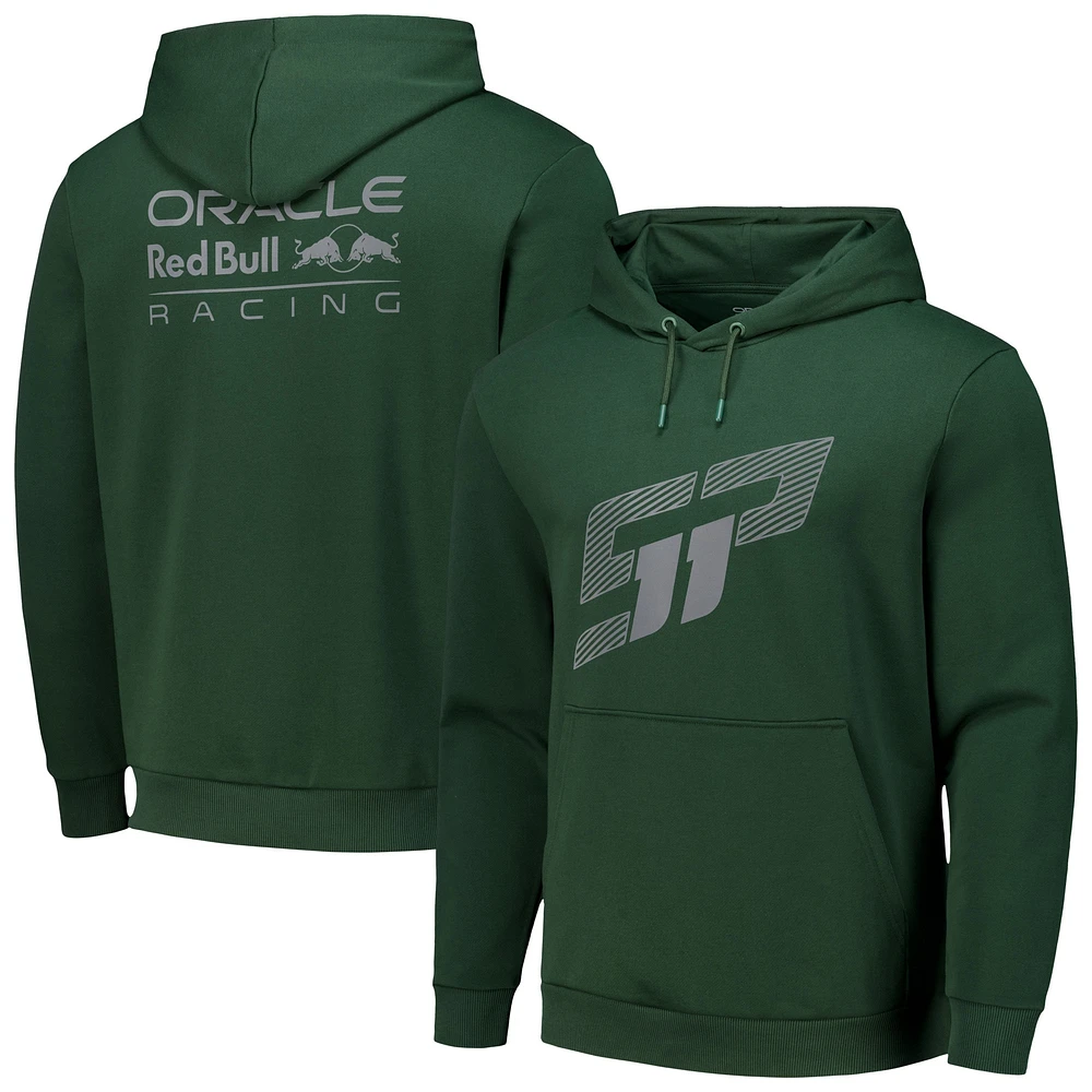 Sweat à capuche unisexe Sergio Perez vert Red Bull Racing Checo réfléchissant