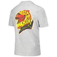 T-shirt pour casque Max Verstappen gris chiné Red Bull Racing jeune