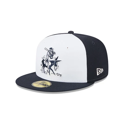 Casquette ajustée 59FIFTY blanche New Era pour homme